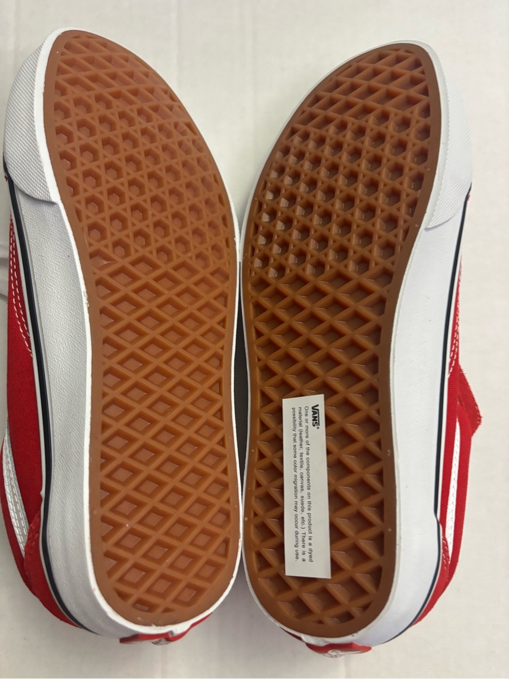New! Vans off the wall Old School sneaker size W7 M5.5 Red - Picture 7 of 7